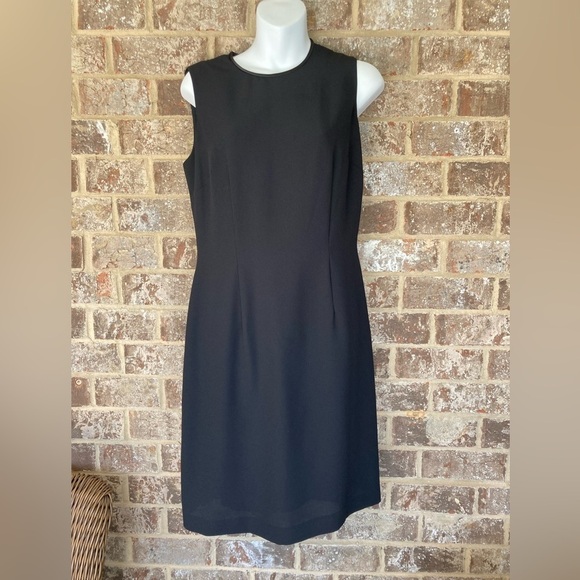 DONNA MORGAN | 60s Style Little Black Bow Dress | Size 6 - Picture 2 of 5